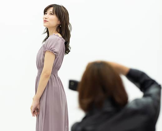 プロフィール写真の撮影シーン