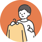 衣類購入同行サポートアイコン